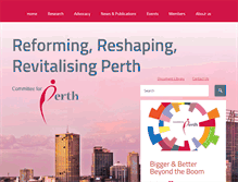 Tablet Screenshot of committeeforperth.com.au